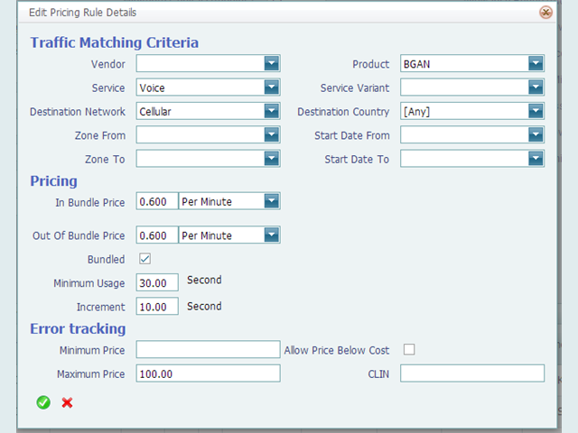 Pricing Rules